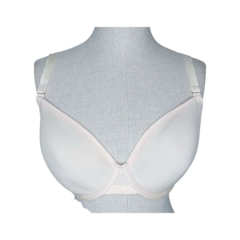 Cuup The Demi Spacer Bra sz 32G * Blush Shaping Lightweight Neutral Ivory Cream